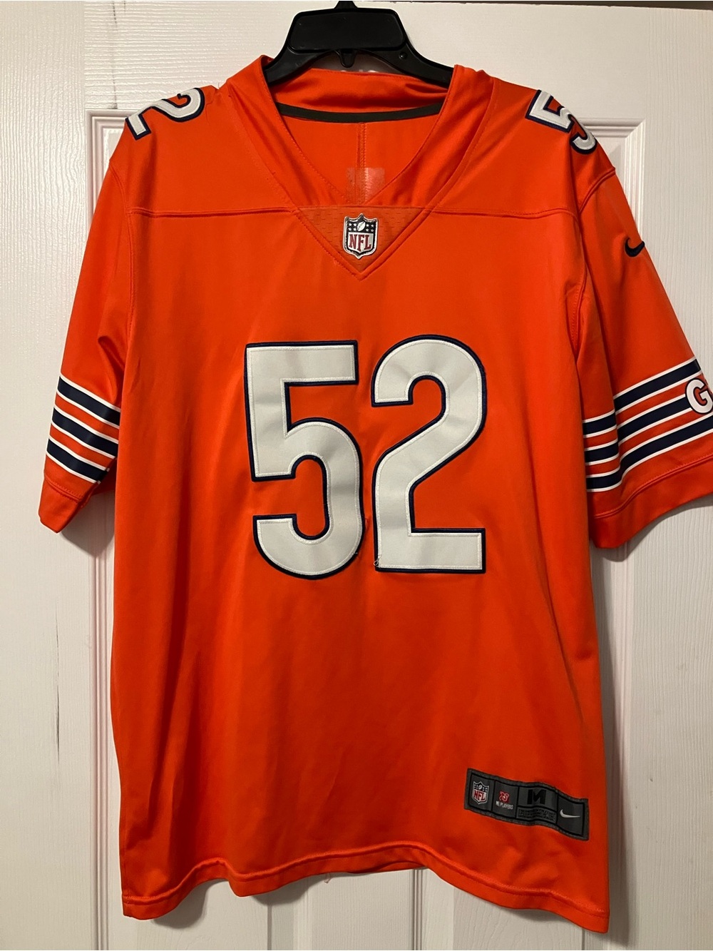 Chicago Bears Khalil Mack #52 Orange Mens Nike NFL Jersey Size Medium